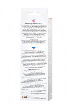 Прозрачный гибкий фаллоимитатор Paret - 18 см.