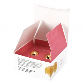 Вагинальные шарики 24К Gold Plated Pleasure Balls с золотым покрытием