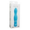 Голубой вибратор Ecstasy Rippled Vibe - 19,5 см.
