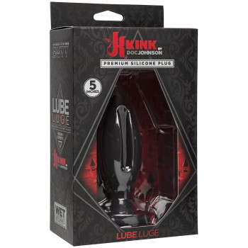 Чёрная анальная пробка Kink Wet Works Lube Luge Premium Silicone Plug 5