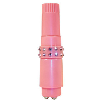 Розовая виброракета Diamond Pocket Rocket - 10 см.