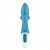 Бирюзовый вибратор-кролик Embrace Me - 21,2 см.