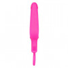 Розовая силиконовая пробка с прорезью Silicone Groove Probe - 10,25 см.