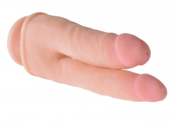 Двойной фаллоимитатор Dual Density Double Penetrator - 21,5 см.